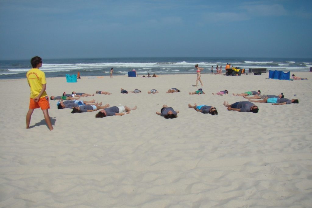 Treino do praia